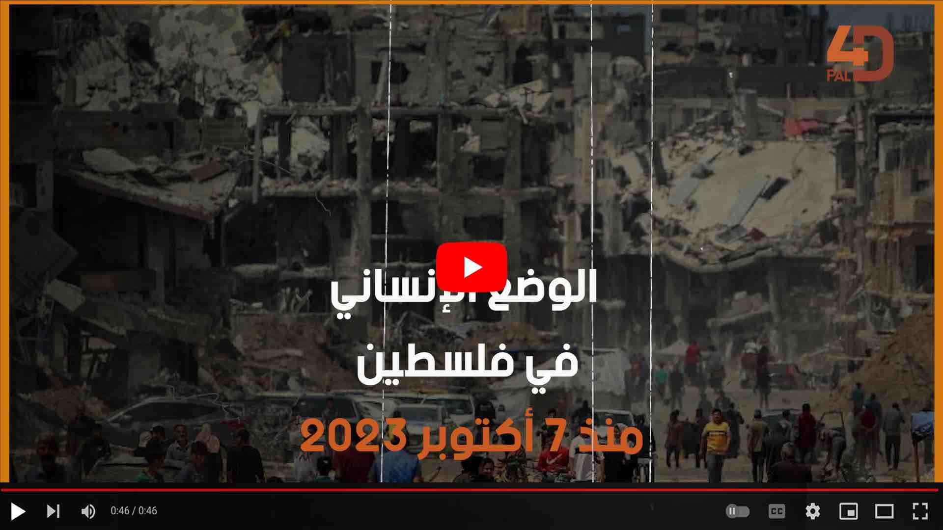 الوضع الإنساني في فلسطين